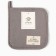 ECO Ethel Truste, col. Gray, 19x19 cm, 70% HL, 30% linen, gut 250 g/m2