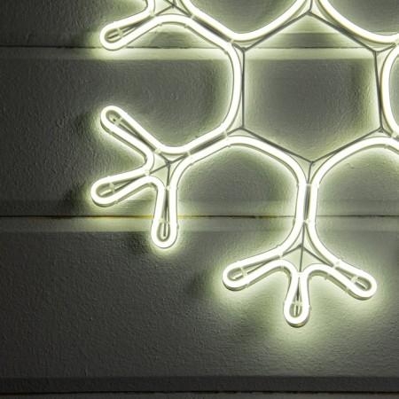 Neon figure "Snowflake", 40 cm, 360 LED, 220 V, glow of white-2