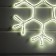 Neon figure "Snowflake", 40 cm, 360 LED, 220 V, glow of white