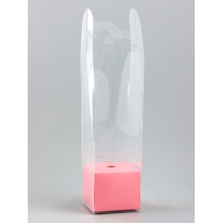 Box for mini bouquets 28 x 8 x 8 cm, pink-2