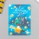 Greel with seeds grow "Happy New Year" 5*7cm