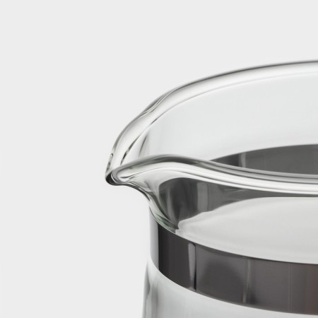 Glass teapot Magistro "Sheidi", 500 ml, with metal sieve, plastic flask-2