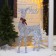 LED figure "silver deer" 70 × 120 × 30 cm, metal, 220 V, glow of white
