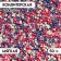 Sprinking confectionery with a mild center of "beads" color "pink, lilac, silver", 50 g