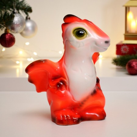 Piggy bank "Dragon" Orange, 22cm