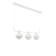 Schenon lamp 3xg9 with white-gold 86x16x25.5-125 cm