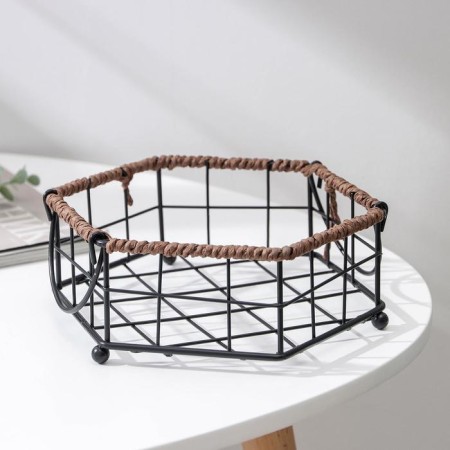 Basket Universal Dolyana, 17.5 × 20 × 7.5 cm, black color