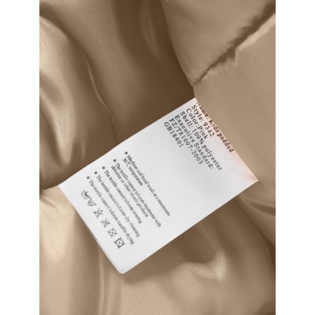 Winter park for a girl, height 140 cm, beige color-13