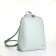 City backpack made of artificial leather with lightning, green color