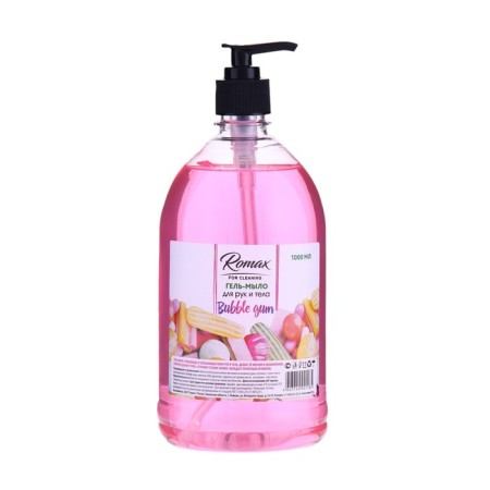 Romax Bubble Gum, 1 liter gel soap