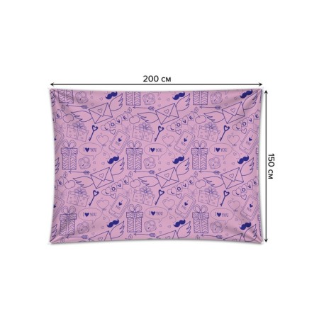 Decorative panel with photo printing "Epistles of love", horizontal, size 150x200 cm-1