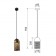 Suspended lamp Rivoli Lamia 1he27, 40 watts ceiling