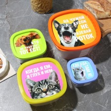 A set of containers 