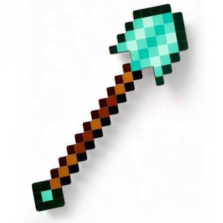Wooden shovel "Pixel Diamond" 34.5 cm.-2