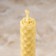 Set of candles from wax "Strengthening willpower", 3 pcs, 8x1.7 cm, 45 minutes, yellow