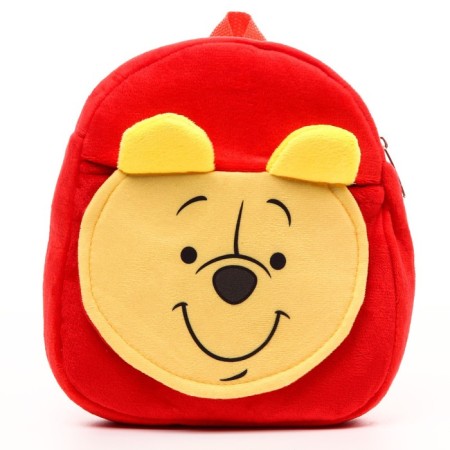 Blue backpack, with a zipper, with a pocket, 19 x 22 cm "Bear", a bear cub Winnie and his friends-2