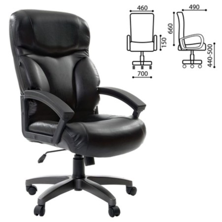 Office Office Brabix Vector ex-559, eco-leather premium, black