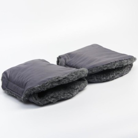 Mittens-Mufts on the handle of the stroller, 2 pcs., Color gray-2