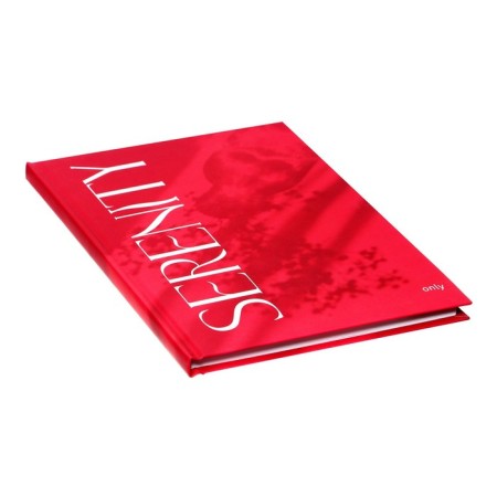 Business block A5 80 sheets in the Viva Magenta cage, solid cover, Soft Touch, mix-1