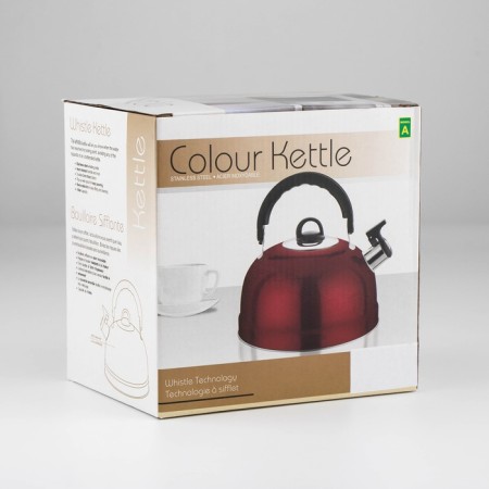 A kettle with a stainless steel whistle “family”, 1.9 liters, chrome color-4