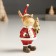 Polystone souvenir "Losik in red caftan and cap with a Christmas tree/gift" MIX 4x5x10 cm