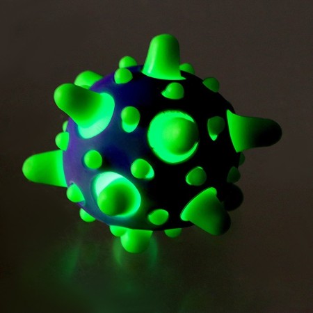 The ball is a children's rubber light "cat", the colors of mix, in a showbox-4