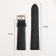 Watch strap, male, 22 mm, harness 75 mm, larynx 115 mm, genuine leather, black