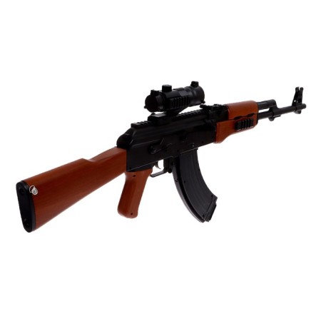 AK-47 automatic machine, shoots with gel bullets, works from the battery-3