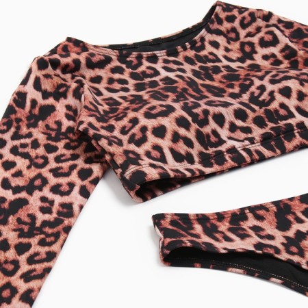 Separate Minaku swimsuit with a slice leopard, size 48-8