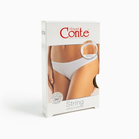 Cowards women's thongs, black color, size 50-7