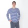 Male vest with combing, the color is blue, size 48-50