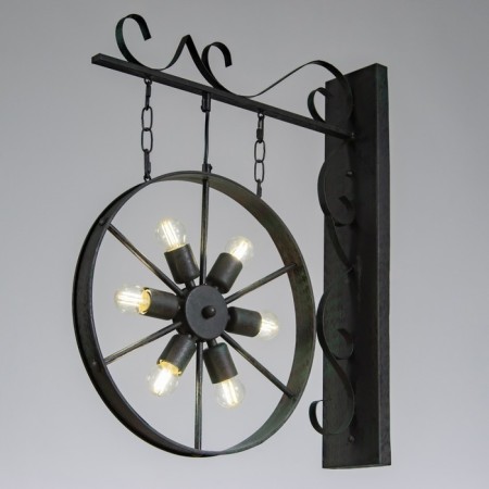 Sconces "Topper" 6he27 40W black 65x12.5x52cm-1
