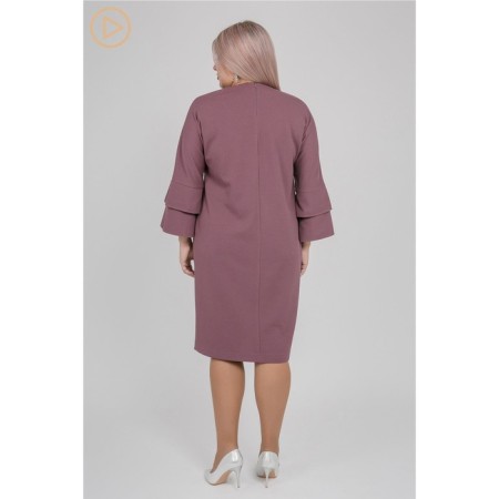 Women's dress, size 62, lilac color-3