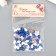 Decor for creativity Plastic "Rhinestones. Drive. Indigo" set of 100 pcs 0.6x0.4 cm