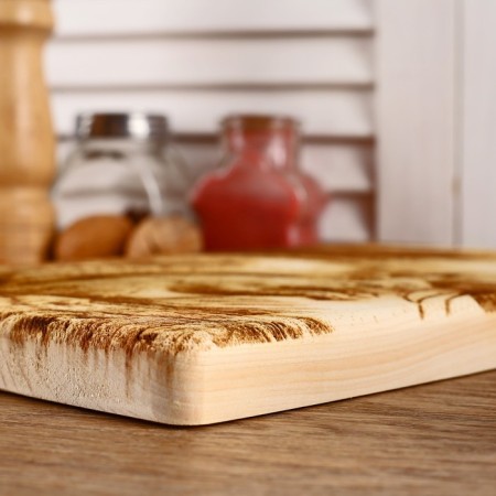 Board of the cedar "Belchonok", rectangular, 18 × 28 cm-1
