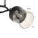 Galion chandelier 2he27 40W black and gold 48x26 cm