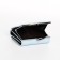 Women's wallet on the button, blue color