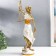 Souvenir Polystone "Goddess Femis - Justice" White with gold 38x9x9 cm