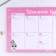 Planning schedule "School everyday life" A4, 30 sheets