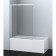 Bath curtain Azario Boston 143, 80x140 cm, sliding, profile chromium