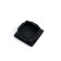 Internal plug 50x50 mm, universal, black