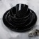 Ceramic "Ornament" plate, 21 cm, black color