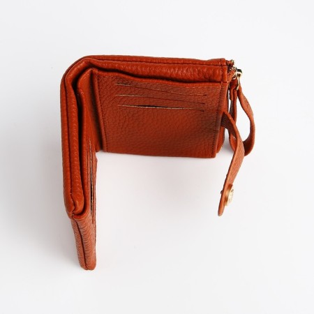 Women's wallet on the button, redhead color-5