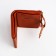 Women's wallet on the button, redhead color