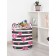 Basket for toys "hearts and strips, size 35x35 cm