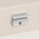 Casket to the leatherette for jewelry "White matte" 6.5x12.6x21 cm
