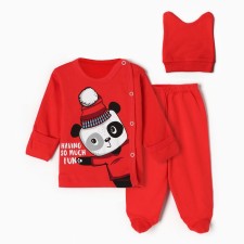 Kit for children, red color, height 56-62 cm