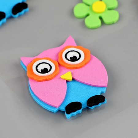A set of stickers from EVA "owls", 8 pcs.-1
