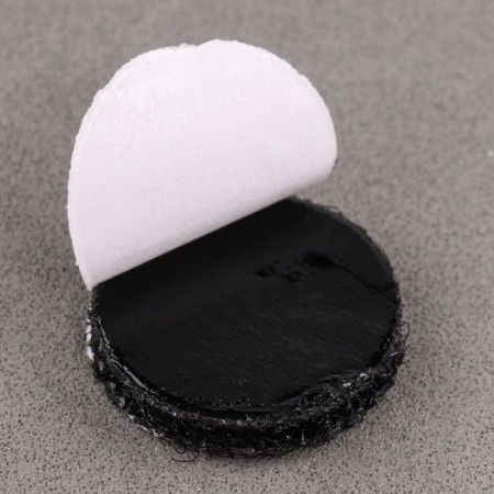 Velcro adhesive base "Circle", set 55 pcs., Size 1 pc: 1.5 cm, black color-5