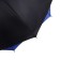 Umbrella - semi -automatic cane "plain", two -layer, 16 knitting needles, r = 52 cm, black/blue color